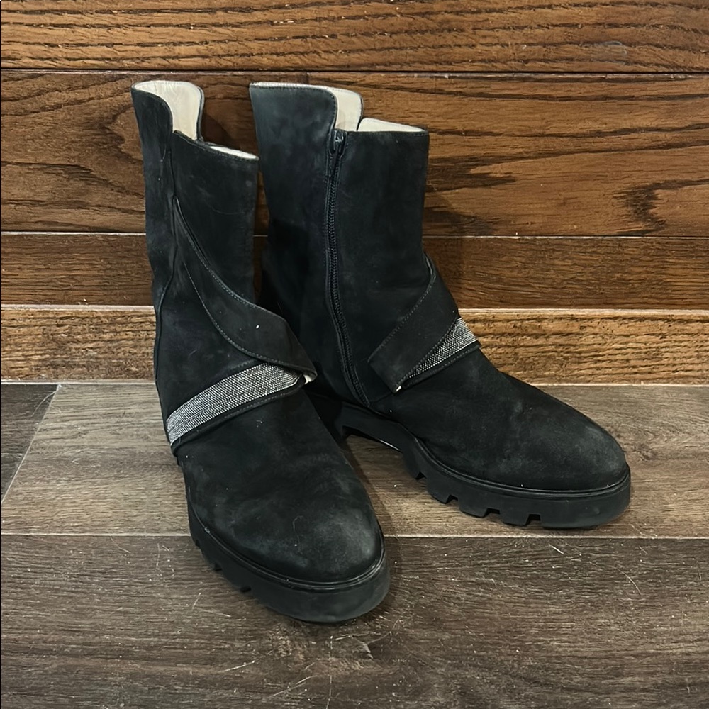 Stylish Black Women's Combat Boots